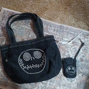 Disney Black and White Skull Bag Set